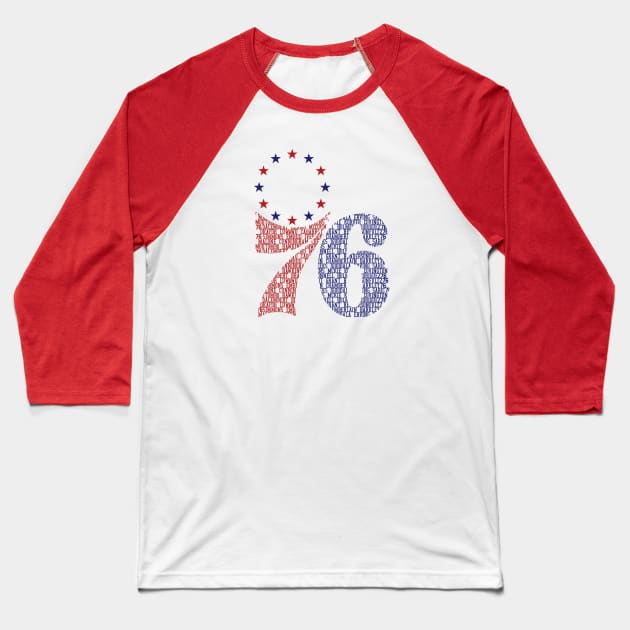 Sixers History Baseball T-Shirt by scornely